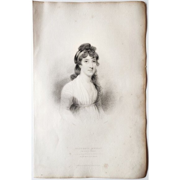 1844 Euphemis Murray Engraving Victorian Scotland Flower Of Strathmore DWSS21 - Picture 2 of 2